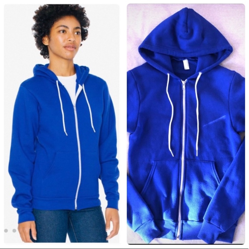 American Apparel: Unisex Flex Zip Hoodie ✨SZ:XS